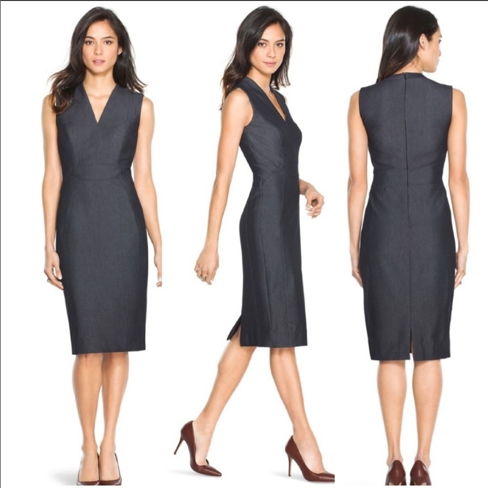 WHBM Denim Midi Dress